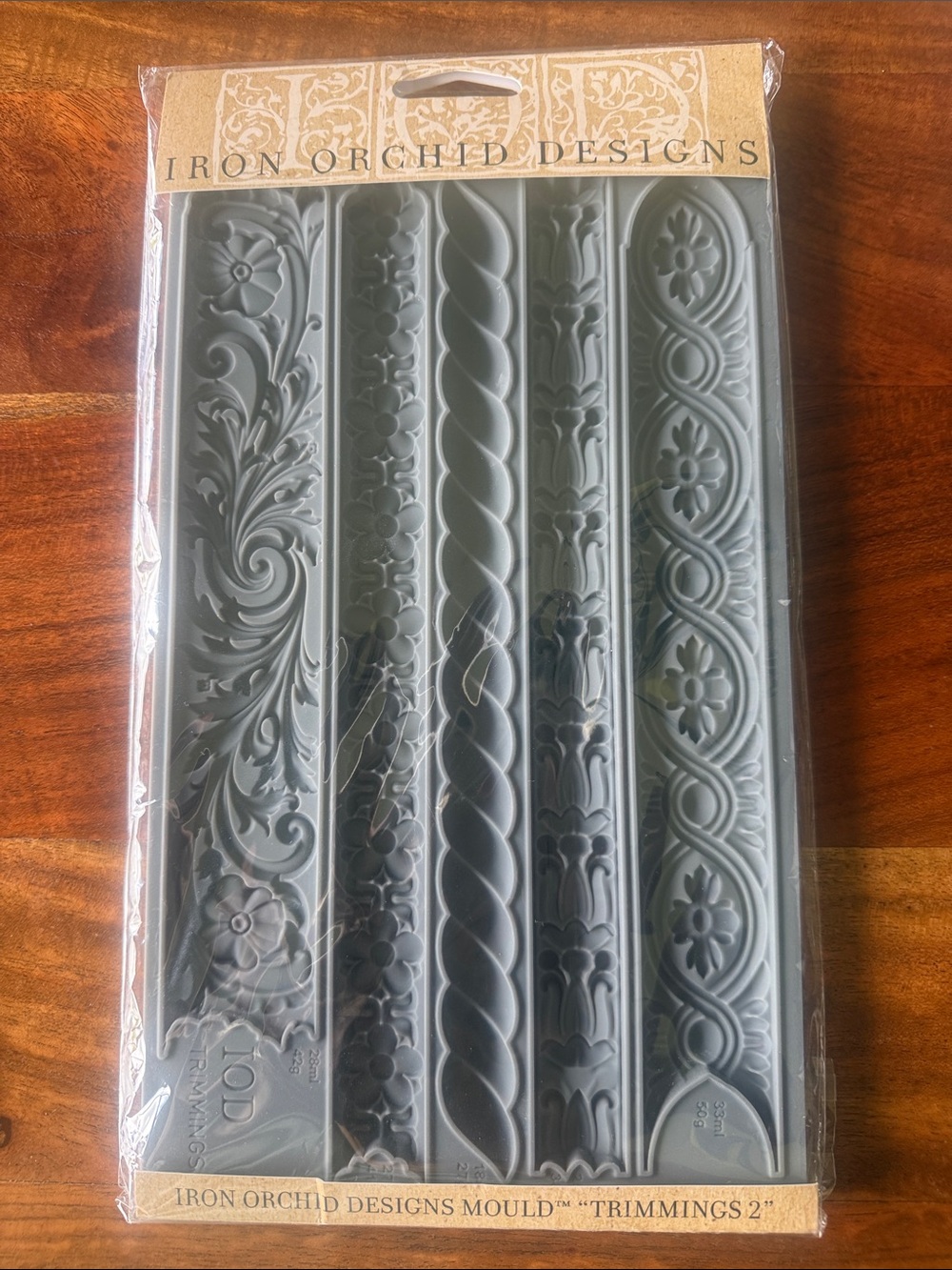 Iron Orchid Designs Gray Decorative Trimmings Mould - Trimmings 2